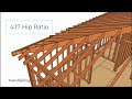 building a hip roof vaulted ceiling framing large beams and component calculations