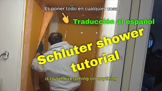 Schluter shower tutorial, all steps. Tutorial de ducha Schluter, todos los pasos. traducción español