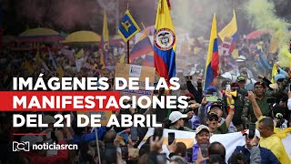 En imágenes | Así fue la jornada de manifestaciones este 21 de abril en Colombia