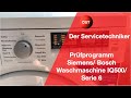 Prüfprogramm Siemens/ Bosch Waschmaschine IQ500/ Serie 6