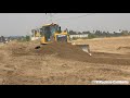 Stronger Shantui Dozer Operator Skills Spreading Sand អាប៊ុលថ្មីរុញខ្សាច់