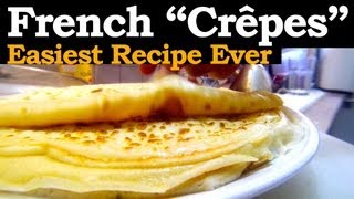 How to make French Crepes, with the mighty "Rule of Three" !