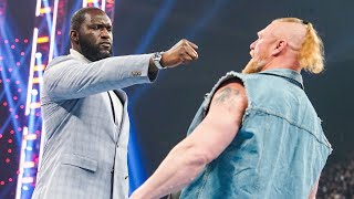 Brock Lesnar vs Omos Road to WrestleMania WWE Play...