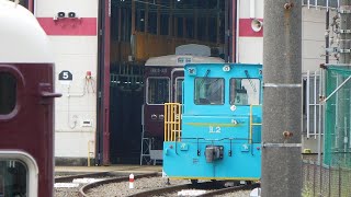 2023.09.20早朝 阪急 正雀車庫 全体版 3323F7連化。脱車された3953は休車札を貼られて15番線に置かれています(静止画あり)。工場C番内に6106？。JR側に廃棄品が少し。他。