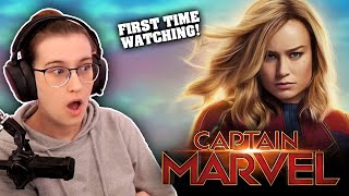 FIRST TIME WATCHING CAPTAIN MARVEL!  - Marvel Movie reaction