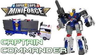 Mini-Force Super Cops CAPTAIN COMMANDER Review | #miniforce #transformers