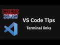 VS Code tips — Terminal links