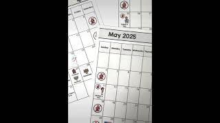 Visual Calendars for the 2024-2025 School Year