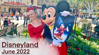 GIVING DIAMOND PAINTINGS TO CHARACTERS AT DISNEYLAND - Disneyland June 2022