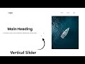 Vertical Slider Design Using Html Css and Javascript | Vertical Slider