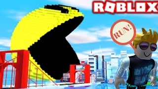 PACMAN IS GOING TO EAT US!!! | Escape Pacman Obby Roblox