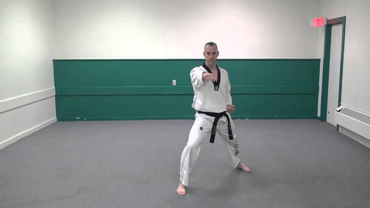 Taegeuk Il Jang Form / Poomse For Taekwondo - Basic Version - YouTube