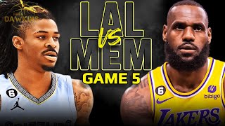 Los Angeles Lakers vs Memphis Grizzlies Game 5 Full Highlights | 2023 WCR1 | FreeDawkins