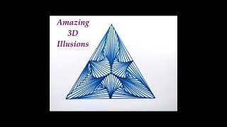 Amazing Satisfying Drawing | Optical Illusions | 3D Drawing Tricks | Pattern Techniques | #shorts😲😱