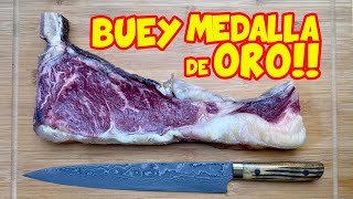 Probando CHULETÓN de BUEY + 140 días DRY AGED - MEDALLA de ORO en CAMPEONATO MUNDIAL