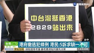 929台港大遊行 台灣公民團體\