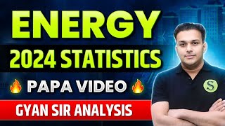 latest Energy Statistics 2024 NEW data by Gyan sir electricity production ranking uppsc uppcs ro aro