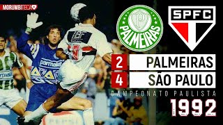 Palmeiras 2x4 São Paulo 1992 - PRIMEIRA DA FINAL, GOLAÇO DE CAFU E SHOW DE RAÍ - FULL HD #raí #spfc