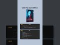 Flip Card Effect with HTML & CSS!  #css #html #css3 #web #frontent #coding #viral #animation #js