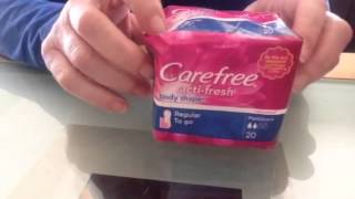 Influenster Refresh VoxBox Carefree Pantiliners