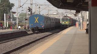 [IRFCA] Ajni WAG-9 #31221 honks through Bharuch Junction hauling BCNHL Rake