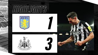 Aston Villa 1 Newcastle United 3 | Premier League Highlights