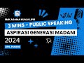 'MATHS IN DAILY LIFE' [3 MINS PUBLIC SPEAKING ASPIRASI GEN MADANI]