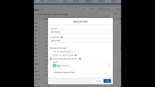 How to create a new listview for an object in your org?