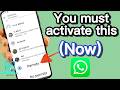💬 How to easily allow WhatsApp to access my contacts