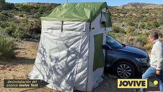 Desinstalación del avance de la tienda de techo para coche JOVIVE TENT