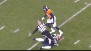 Referee Gets Tackled And Is Carted Off | Patriots vs. Broncos | NFL