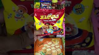 Some yummy chocolates with Jelimals jelly bears unwrapping ASMR videos |candies tv|#shorts