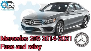 #mercedes 205 Fuse and Relay 2014-2021