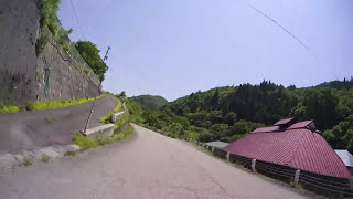 2017/07/08 福島県道325号湯川大町線 東山町から舗装終了まで　バイク車載動画　倍速編集