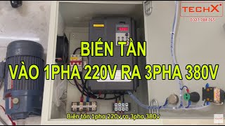 BIẾN TẦN VÀO 1 PHA 220V RA 3 PHA 380V - DÙNG CHO CÁC LOẠI MOTOR - RẤT THUẬN TIỆN