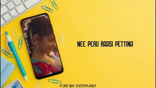 Nee Kannu Neeli Samudram Song Status | Uppena Movie | 100 Subscribers Special |Forever Entertainer