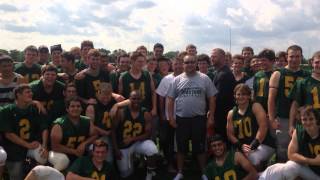 Glenbrook North Football Team Accepts ALS Ice Bucket Challenge