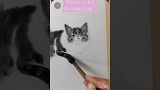 how to drawing amazing funny cat easy method use pencil 😍😍 | beginner guide