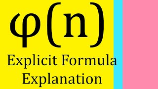 Explicit Formula for Euler's Totient Function!