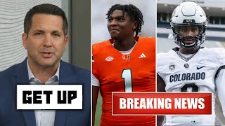 GET UP | Adam Schefter BREAKING: Raiders ready trade up to draft Cam Ward instead of Shedeur Sanders