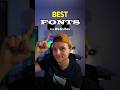MUST Know Fonts for WEB in 2024! #webdesign