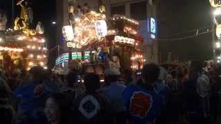 平成２７年　八王子まつり　下地区　山車年番送り　札の辻　２０１５．８．９　Hachioji matsuri