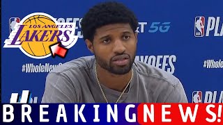 BOMB! URGENT! PAUL GEORGE ANNOUNCED AT THE LAKERS! PELINKA CONFIRMED A GREAT EXCHANGE! NEWS LAKERS!