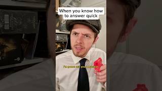 When you know how to answer quick #shorts #comedy #funny