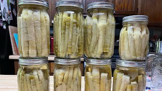 Canning delicious bamboo shoots that last for years.