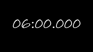 6 minutes/360 seconds timer/countdown/counter