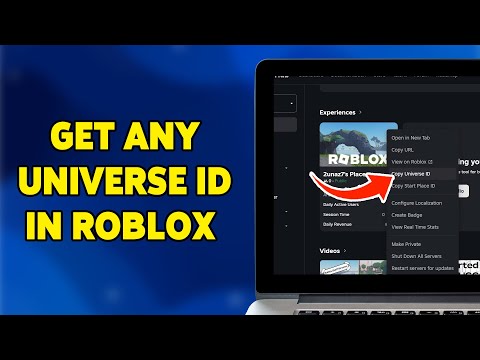 How to Get Any Universe ID in Roblox 2024 Find and Copy Roblox Universe IDs