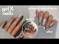 how to do pinterest nails like a PRO | gel x nail tutorial, affordable + easy