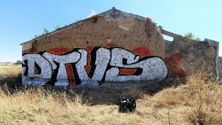 Graffiti bombing 2021 - Big DTVS in Abandoned house