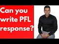 Can you write a PFL response by yourself without any professional support?Nuvonation PFL Specialist